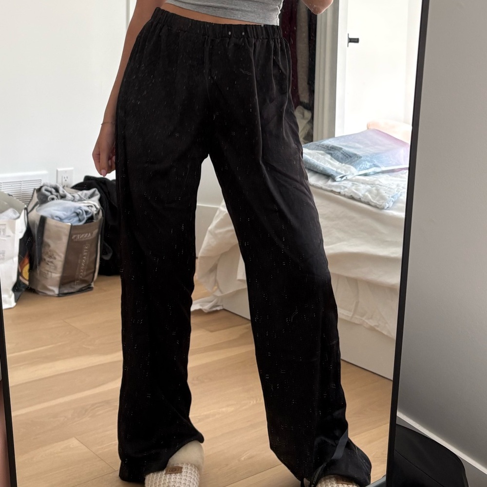 White Fox Boutique Black Wide Leg Pants